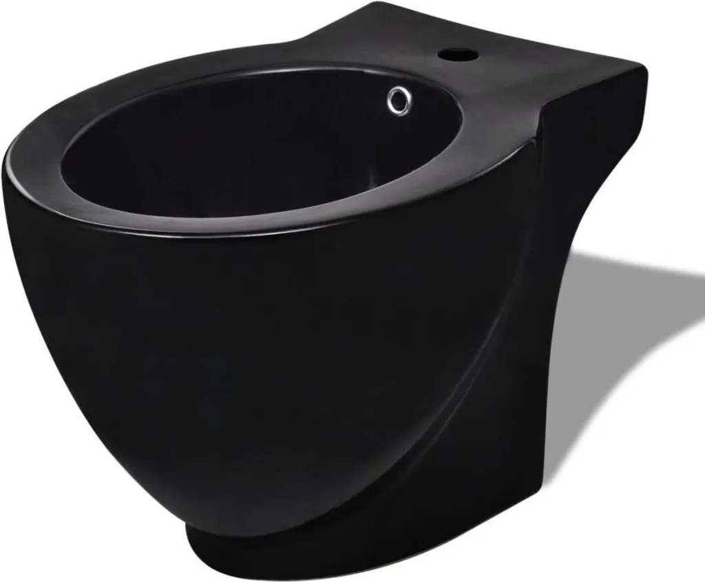 Bidet sur pied noir vidaXL pour hygiène intime et confort quotidien