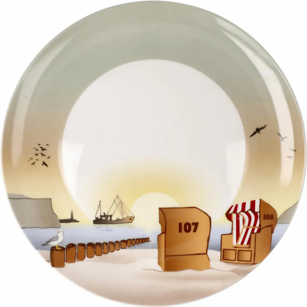 Goebel Piatto Sunset Mood 23cm | Fine Bone China Lusso e Arte