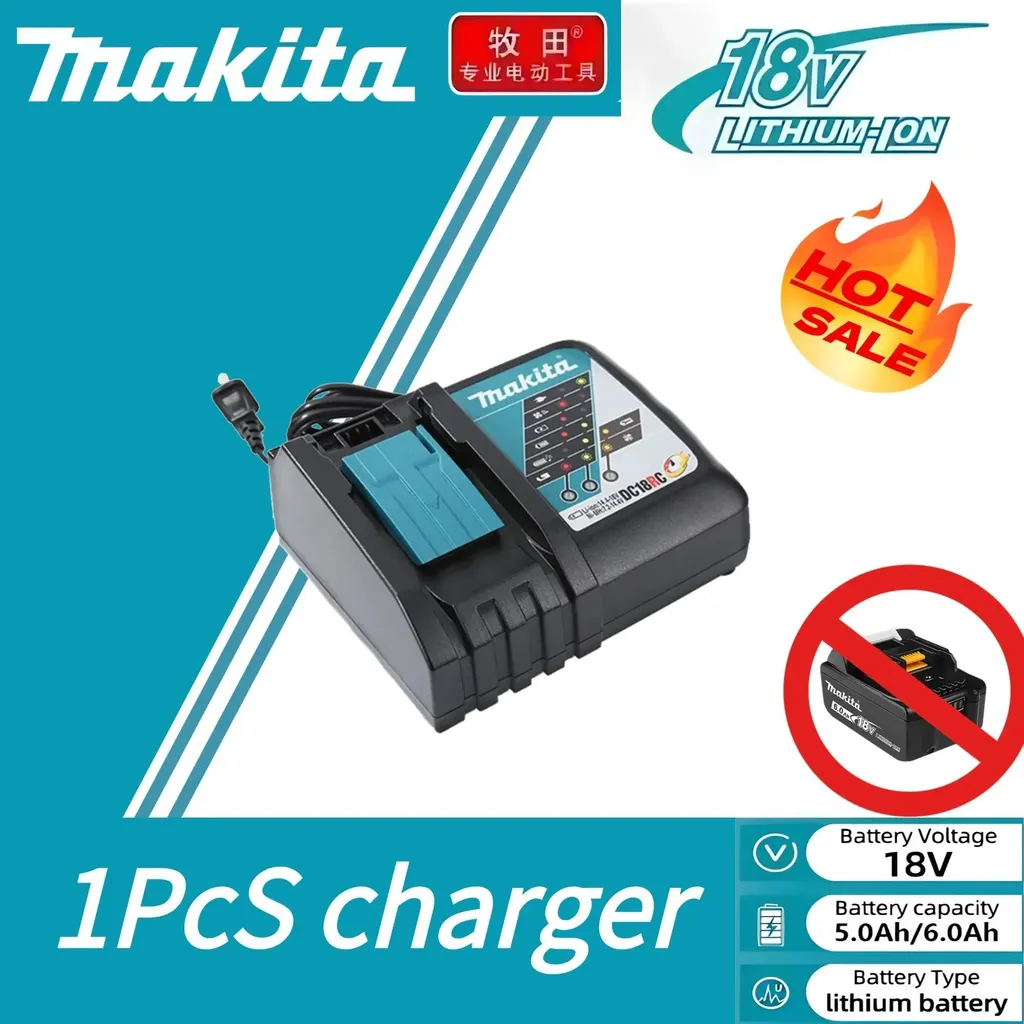 Chargeur pour Batterie Outil Electrique 18V - Rapide 3A Li-Ion BL1860B