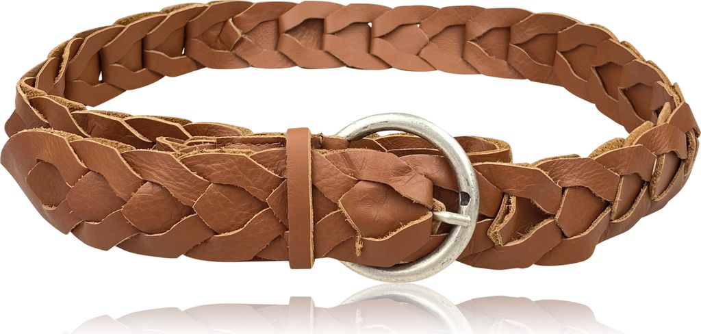 Ledergürtel Big Element aus dutzenden Lederelementen von collezione alessandro