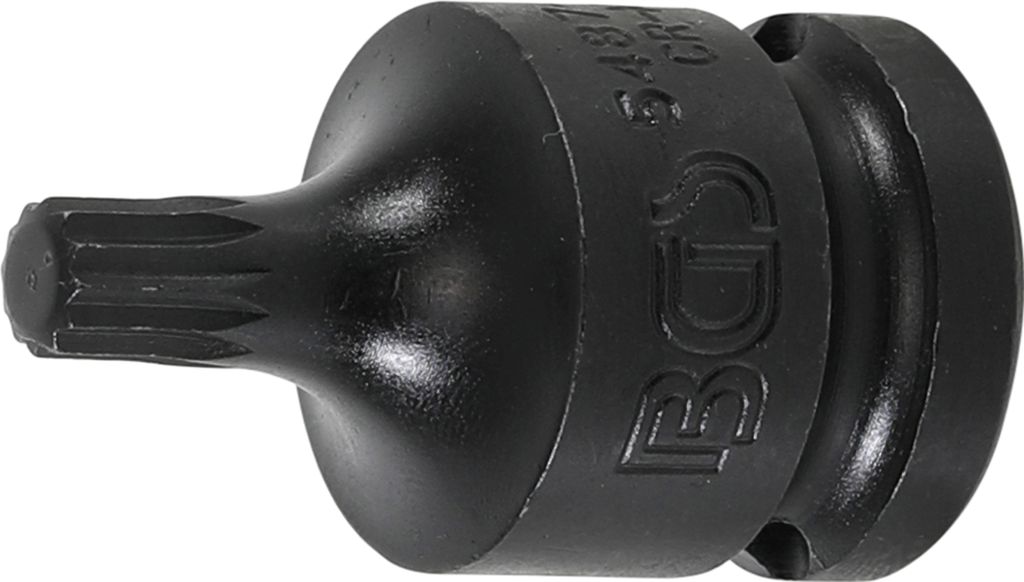 BGS 5487-M8 Kraft-Bit-Einsatz, Antrieb Innenvierka nt 12,5 mm (1/2"), Innenvielzahn (für XZN) M8