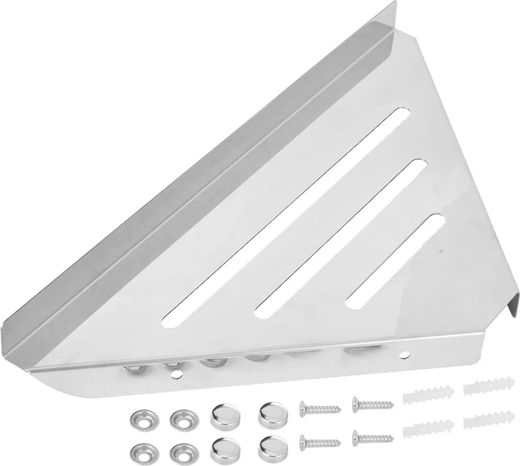 Organisateur d'angle pour douche - Étagère murale inox gain de place