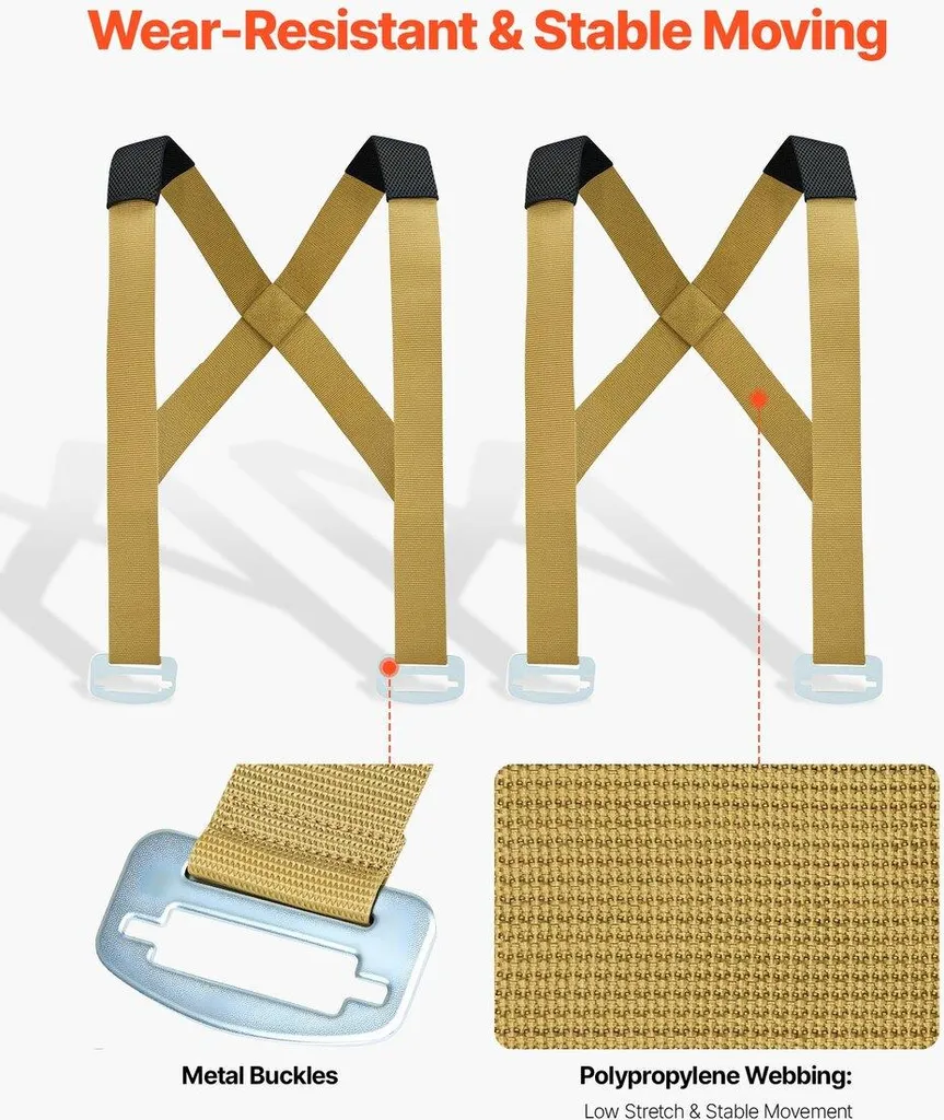 Kit de sangles de levage professionnelles pour meubles et électroménager - 5