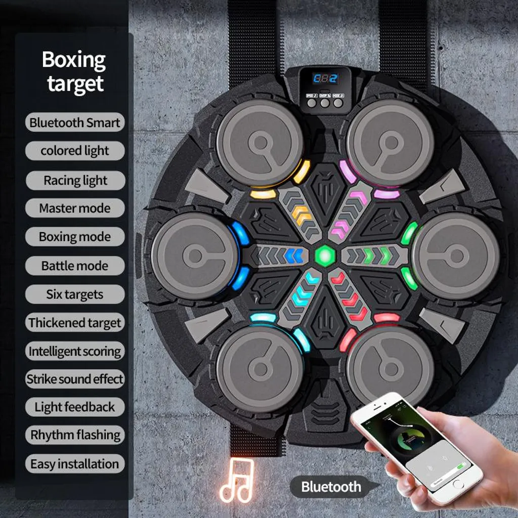 Équipement de Boxe à Domicile Interactif - Sport et Fitness en Musique - 8