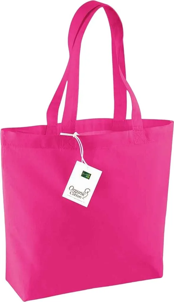 Westford Mill Borsa Spesa Cotone Organico 16L PC6044 Fucsia - Eco Shopper
