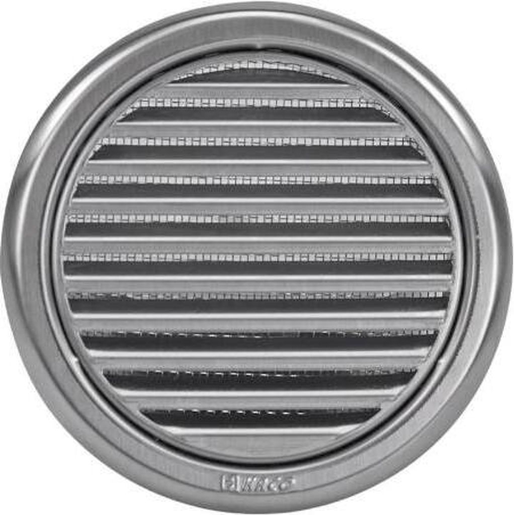 Okrągła kratka wentylacyjna z siatką NVM, Ø 125 mm, stal Zdjęcie produktu 