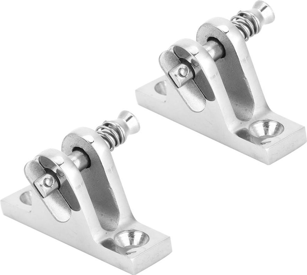 2 Stück 55 x 18 mm Edelstahl 316 Bootsdeck-Scharnierhalterung Marine-Beschläge