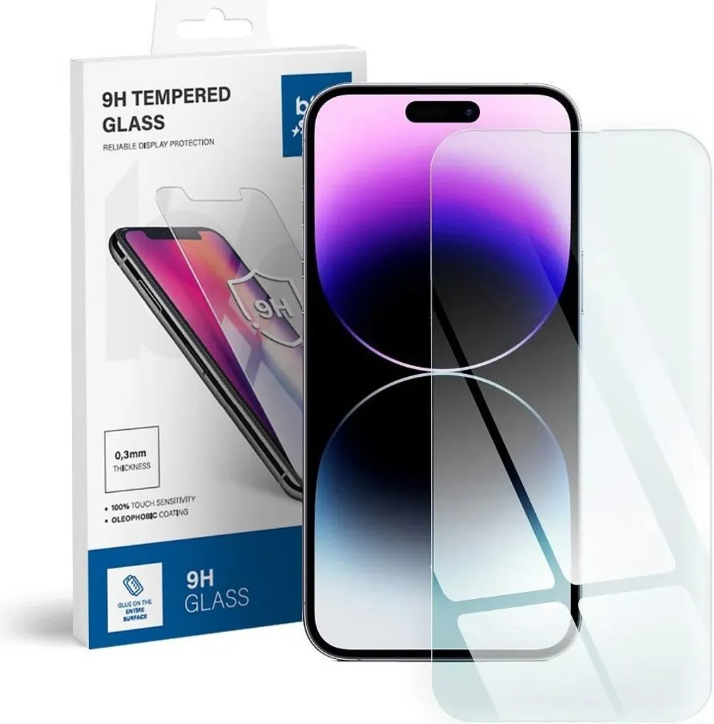 Vetro Protettivo iPhone 14 Pro Bluestar 9H: Kit Completo Montaggio