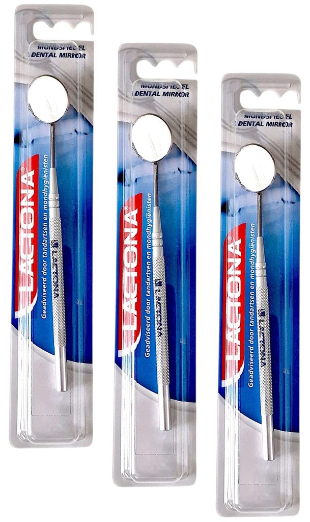 3x Mundspiegel - Patientenspiegel / Aluminium Produktbild 
