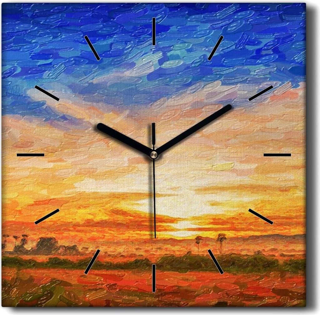 Coloray Hodiny Unikátní 30x30 cm  Tiché hodiny Pro obývací Produktbild 