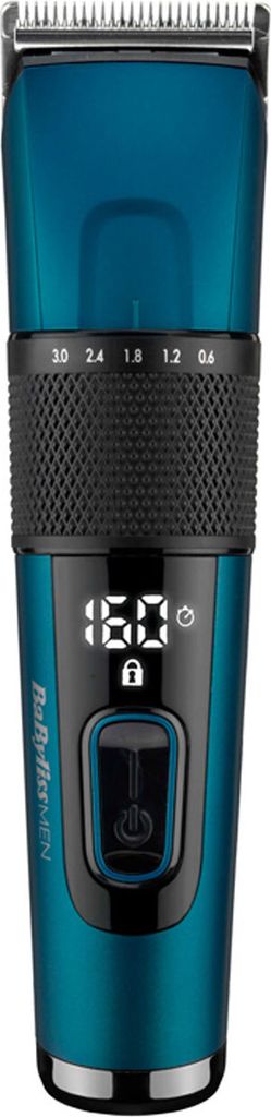 BaByliss Japanese Steel Digital Haarschneider E990E mit 45 Längeneinstellungen durch Drehrad und 8 Kammaufsätzen, kabellos, 160 Minuten Laufzeit,...