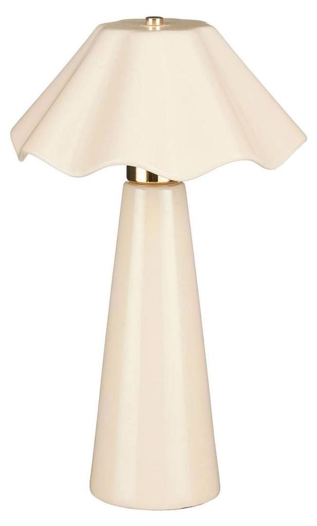 Mica Decorations Meera Tischlampe Beige - Tischlampe aus Produktbild 