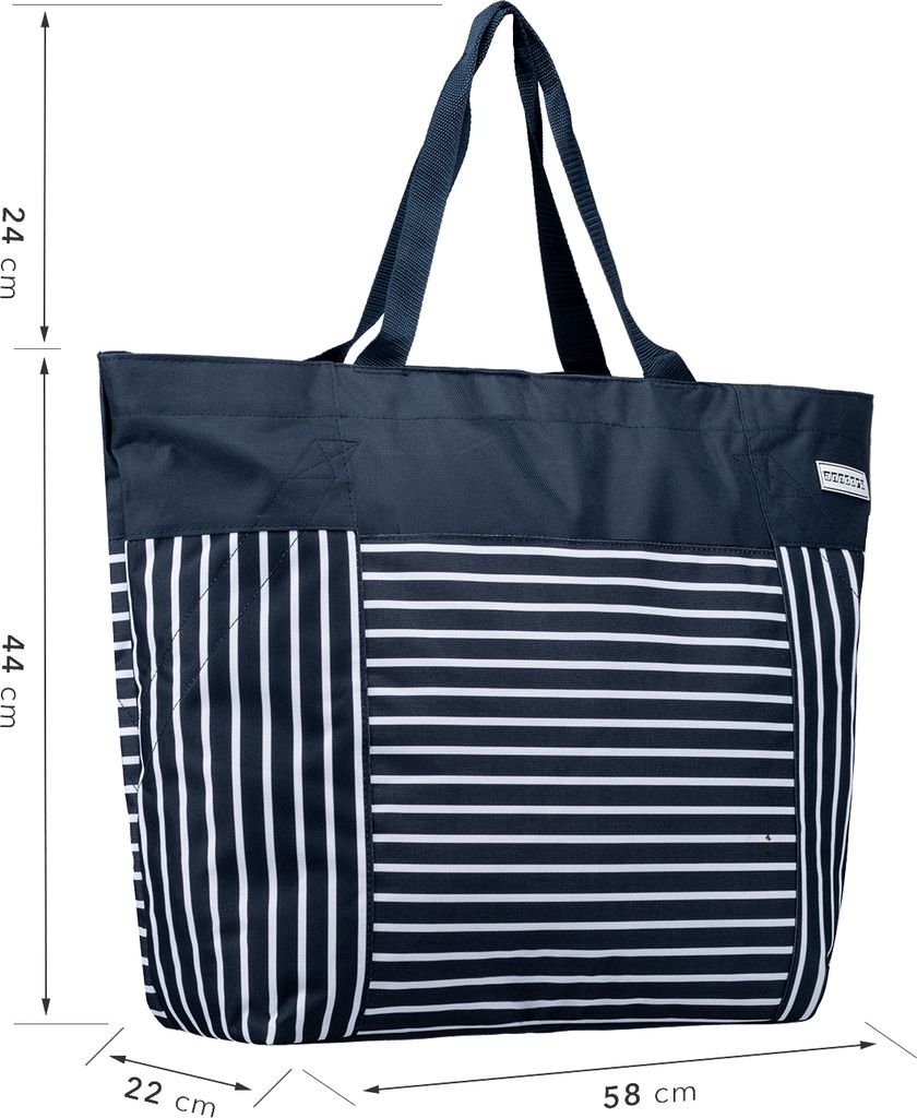 Oversized maritim Strandtasche Bag anndora® XXL in striped Produktbild 