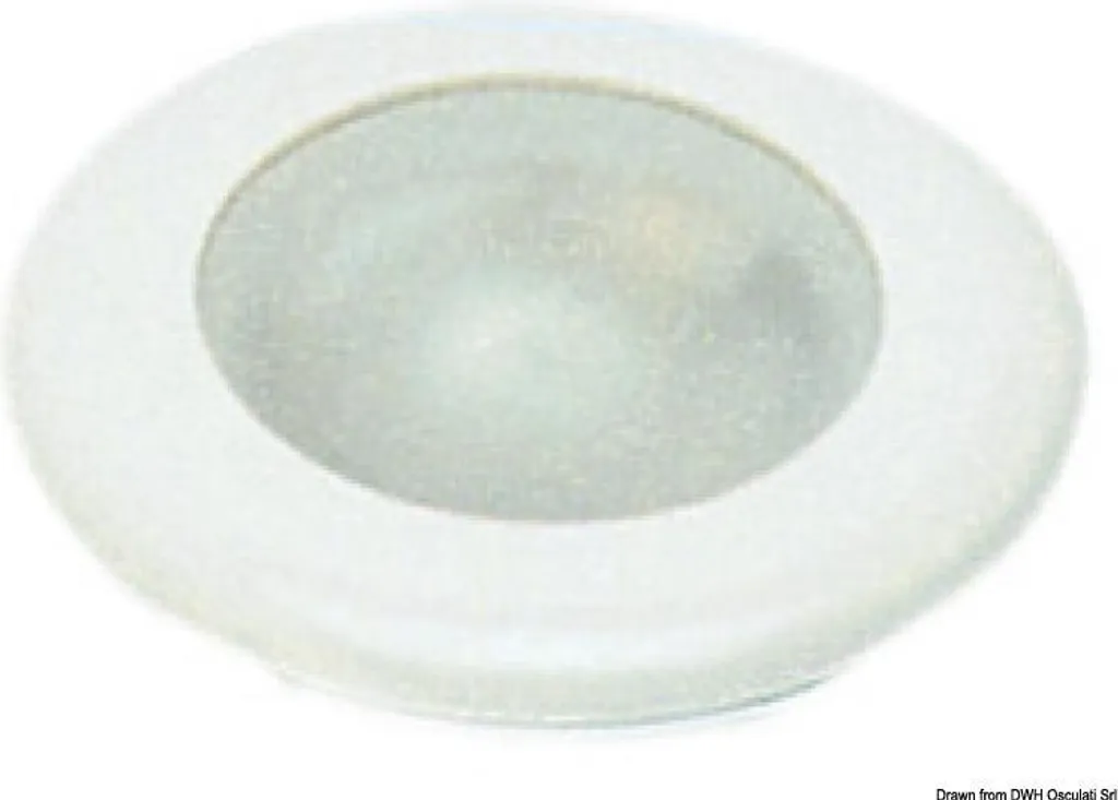 Spot LED encastrable 12V blanc pour plafond de bateau et camping-car