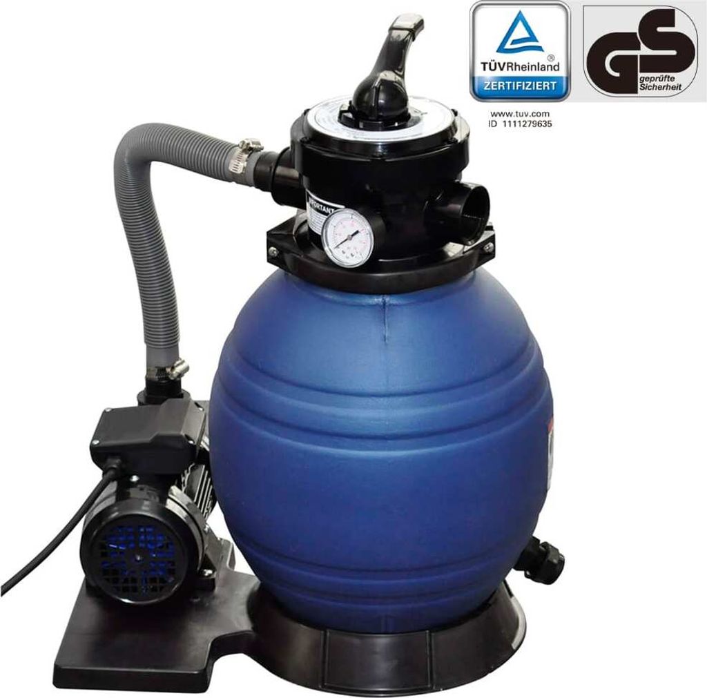"im Angebot" Sandfilterpumpe 400 W 11.000 L/h - Poolzubehör CC25048