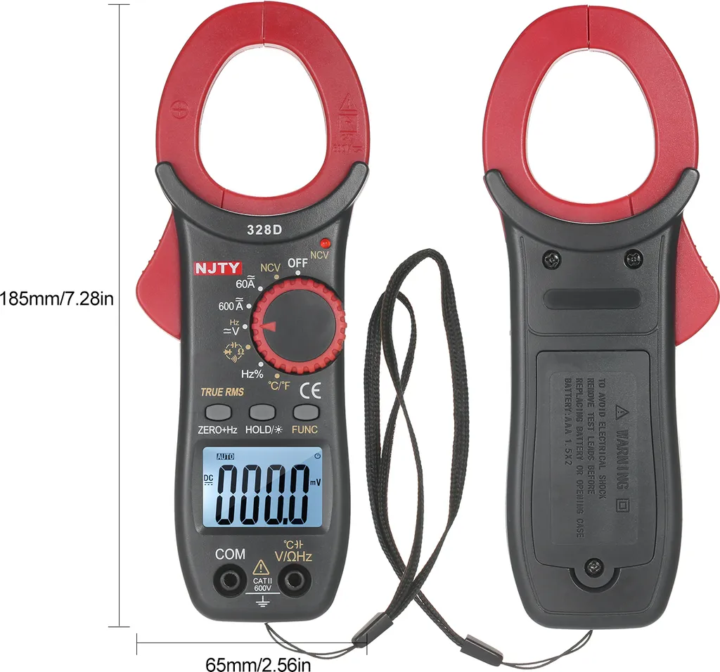 Pince Multimètre Auto Range 6000 Counts avec Écran LCD et NCV Intégré - 2