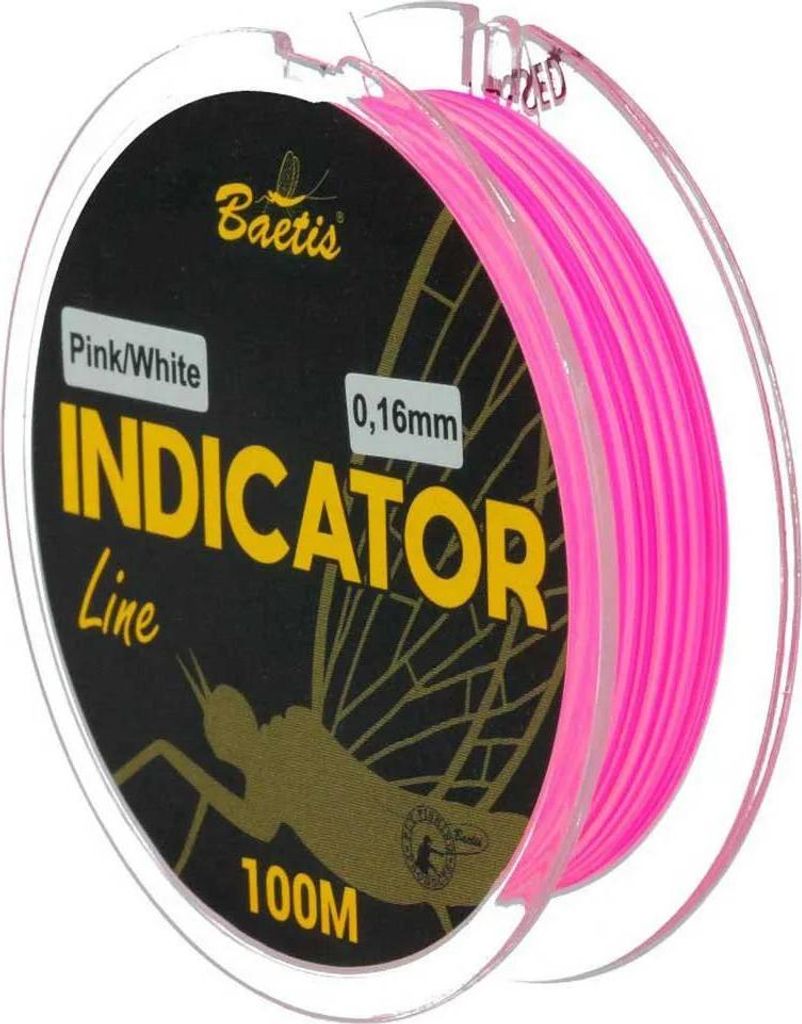 Baetis Indicator 100 M Fly Fishing Line Pink 0.180 mm Zdjęcie produktu 