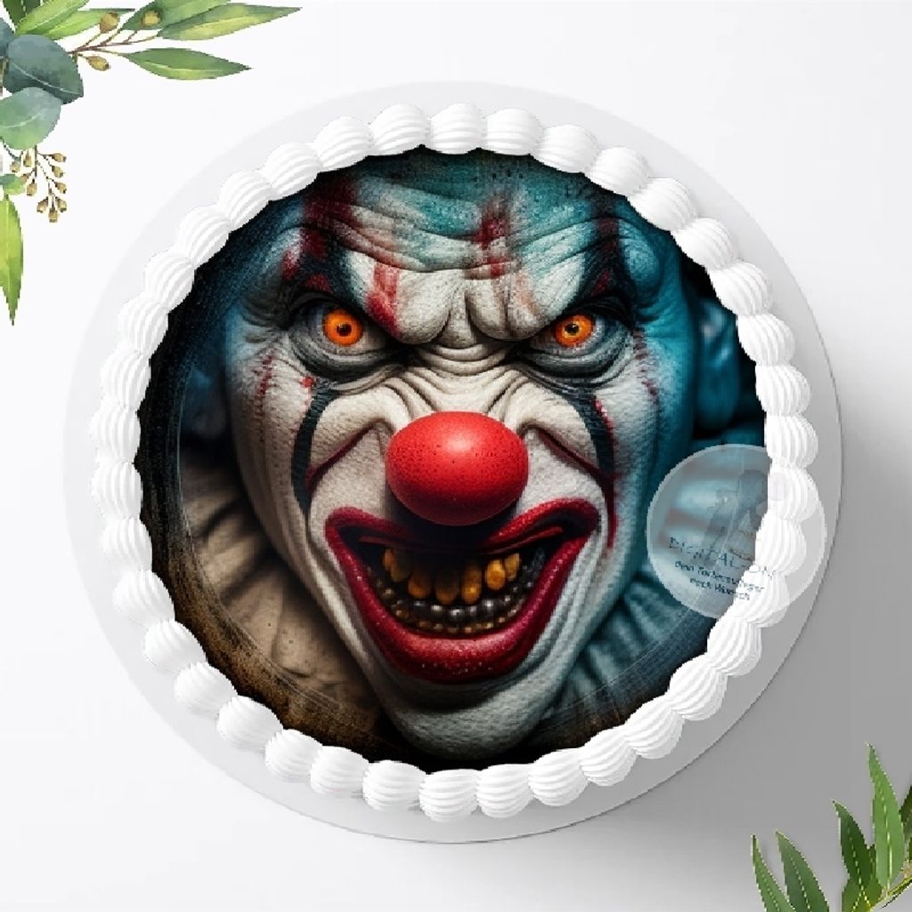 Für die Geburtstags Torte ein Tortenaufleger, Zuckerbild mit dem Motiv: Halloween , Essbares Foto für Torten, Fondant, Ø 20cm, 1187z