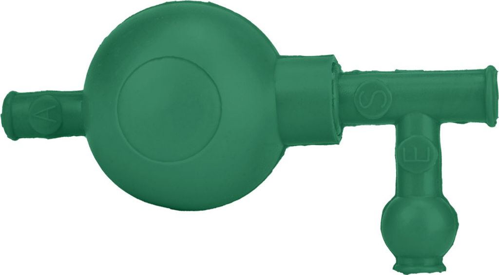 Labor-Gummi-Saugbirne sicheren Druck quantitativen Pipette Füller mit 3 Ventilen (grün)