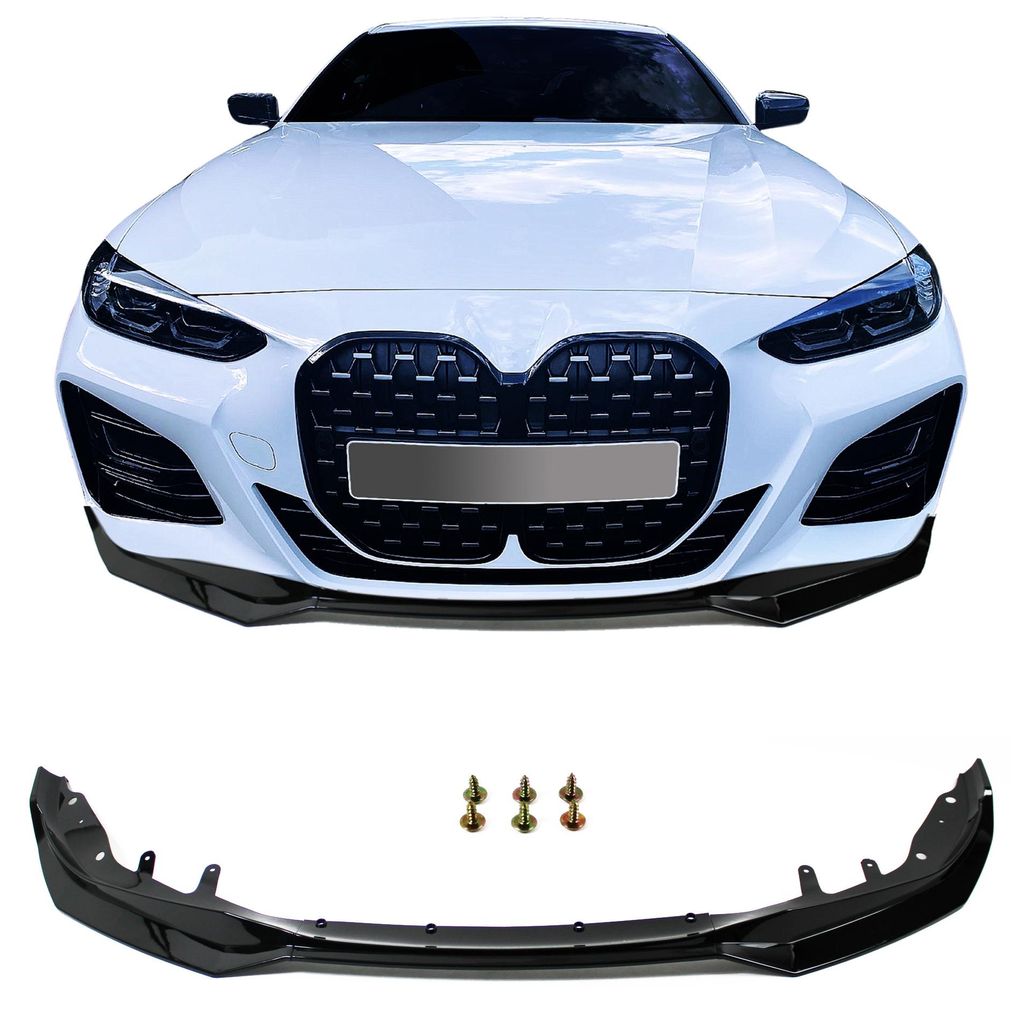 Frontspoiler Spoiler mit ABE schwarz glänzend für BMW 4er Produktbild 