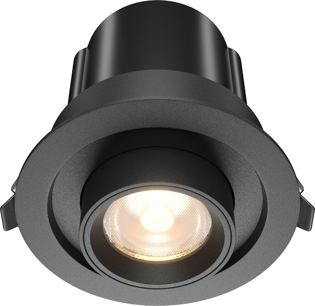 Maytoni Einbaustrahler Hidden LED incl. Schwarz aus Aluminum und Kunststoff 10W für Küche, Schlafzimmer, Wohnzimmer, Esszimmer, Lobby
