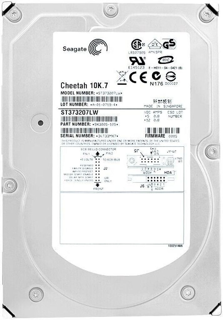 Seagate ST373207LW 73GB 10000RPM SCSI 68-PIN 3.5''Zoll