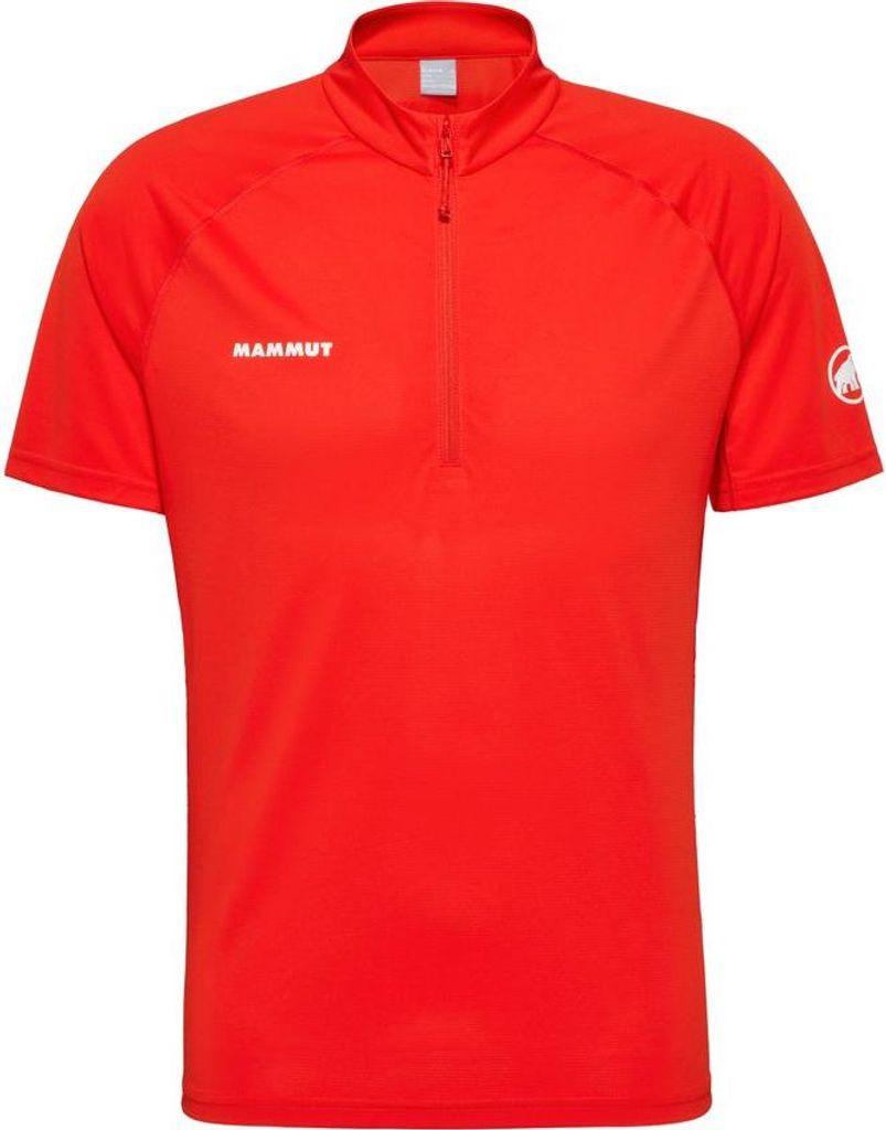 Mammut Ducan FL Half Zip T-Shirt Men - Funktions-Langarmshirt für Bergsport, Farbe:mammut red, Größe:XXL