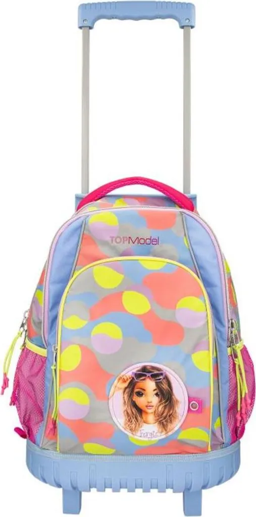 Depesche TOPModel Girl Power – Zaino Scuola Ragazze Beige E Viola – 40x30x18 Cm, Leggero, Con Tasche E Schienale Imbottito