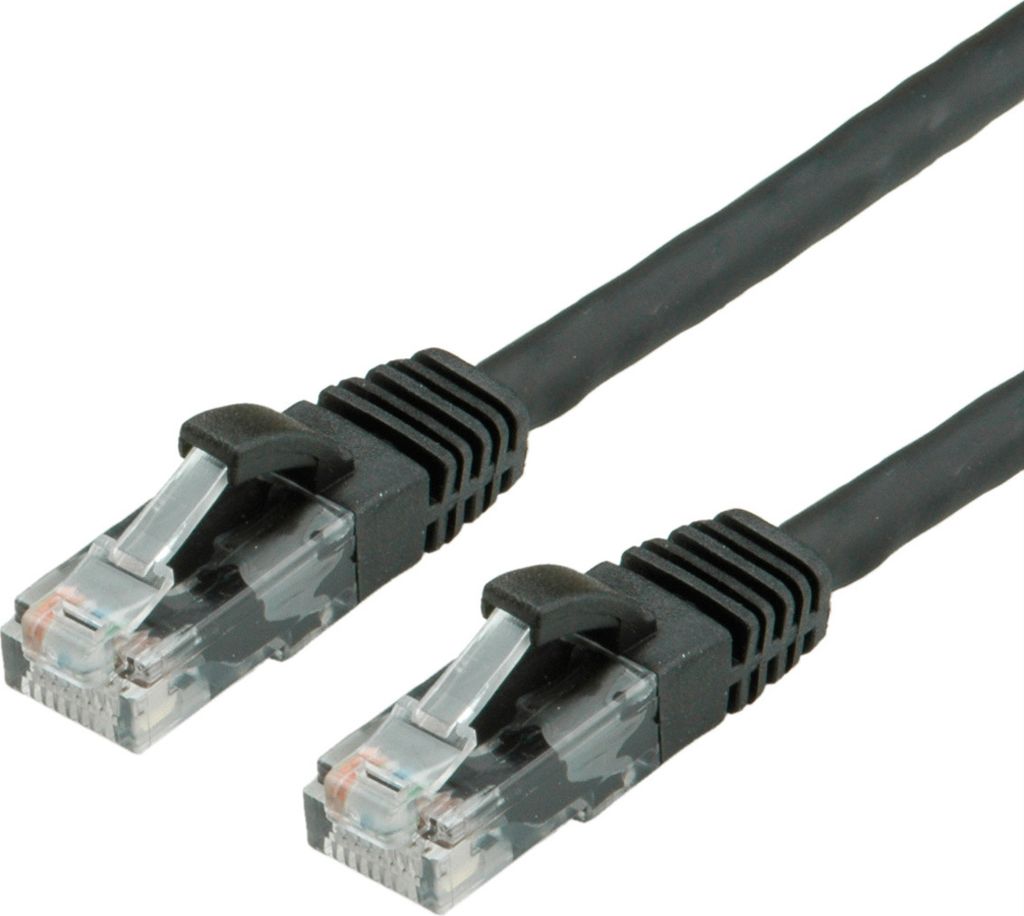 VALUE Patchkabel Cat.6 (Class E) UTP, LSOH, schwarz, 2 m
