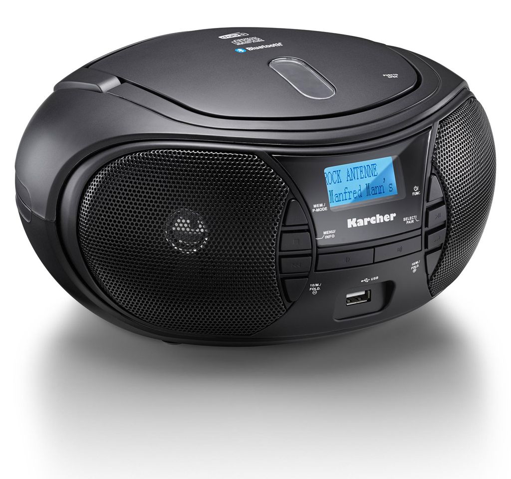 Karcher RR 5028D tragbares CD Radio (CD-Player, DAB+ Radio, Produktbild 