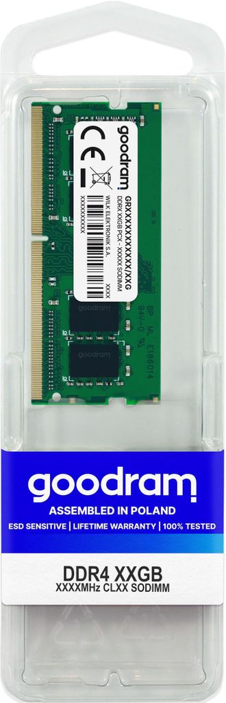 GoodRam GR2666S464L19S/8G - 8 Go - 1 x 8 Go - DDR4 - 2666 Image du produit 