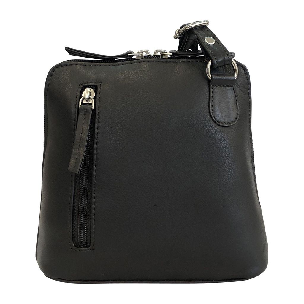 C1427 Cinino Umhängetasche Ledertasche Dunkelbraun