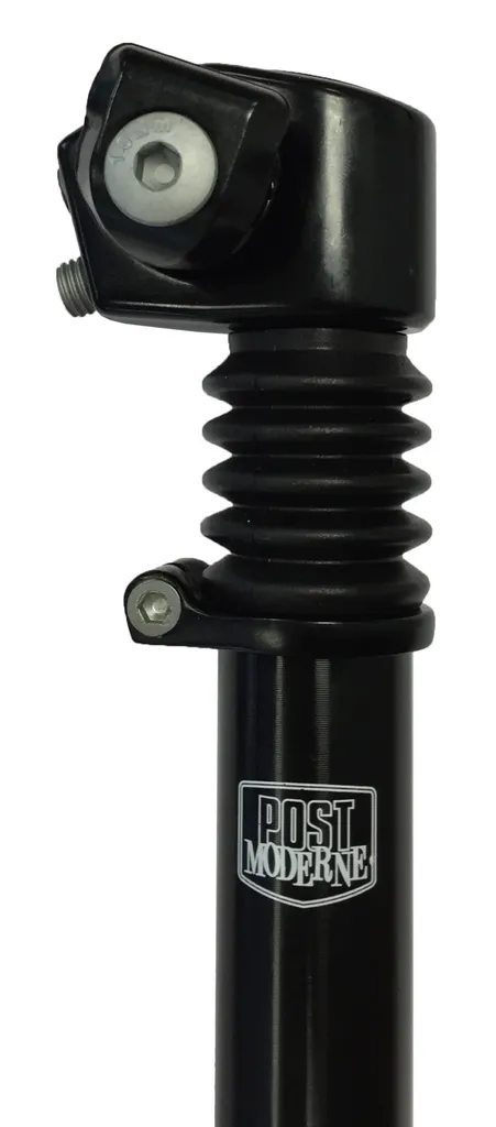 Tige de selle en aluminium 27,2 x 300 mm avec suspension intégrée noire
