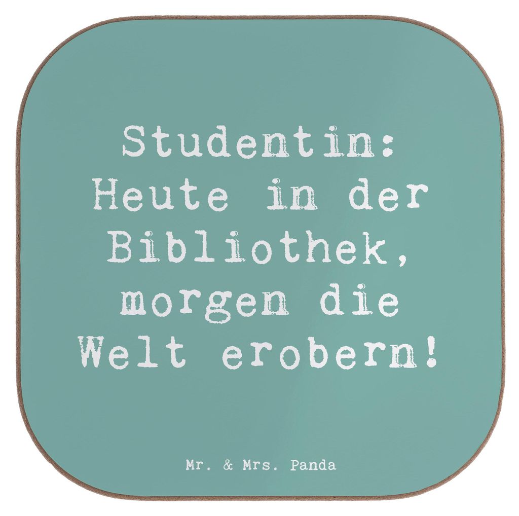 Mr. & Mrs. Panda Tischuntersetzer Spruch Studentin Produktbild 