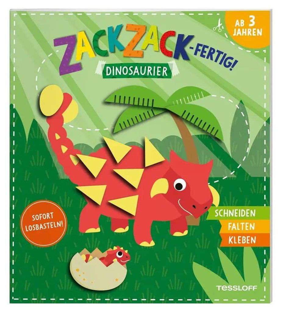 TESSLOFF Bastelbuch ZackZack-fertig! Dinosaurier