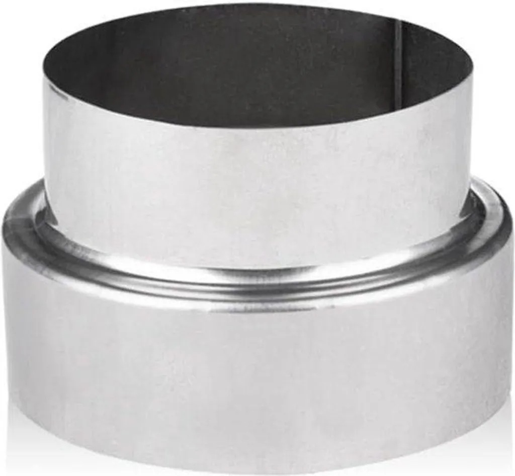Tuyau de raccordement réducteur 120mm en acier inox résistant à la chaleur