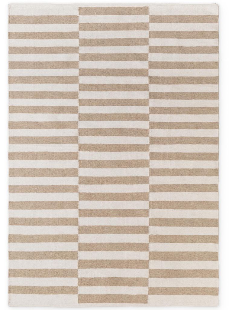 Hanse Home Wollteppich Vika, Handgewebt, Streifen, Produktbild 