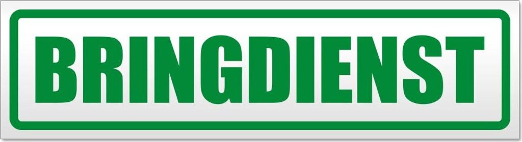 Bringdienst Magnetschild Schild magnetisch