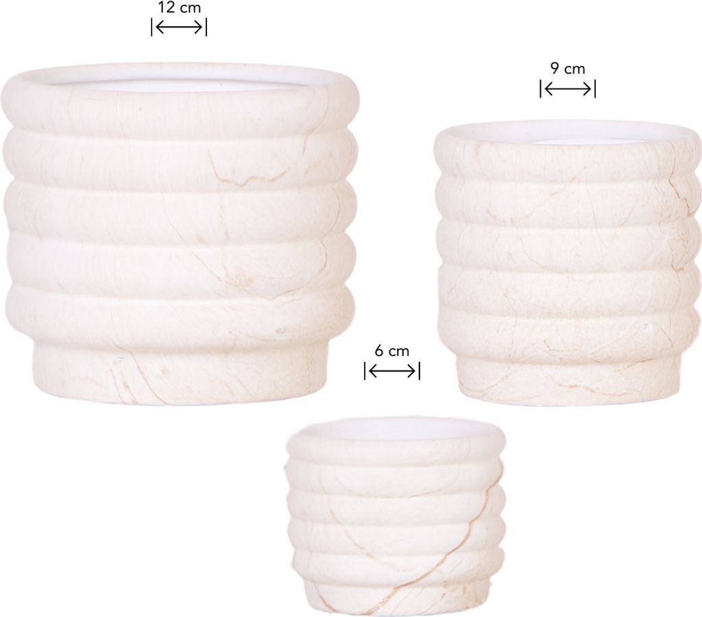 Kolibri Home | Kombi-Angebot - Marble Light Töpfe