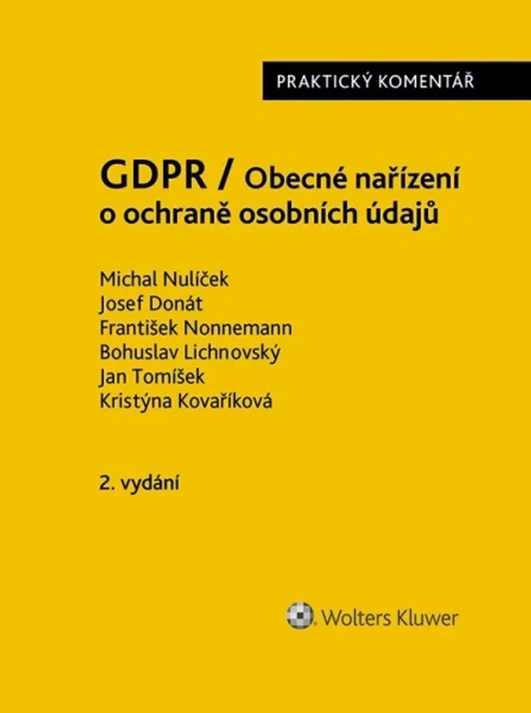 Livre Guide Complet sur le RGPD Protection des Données Michal Nulíček