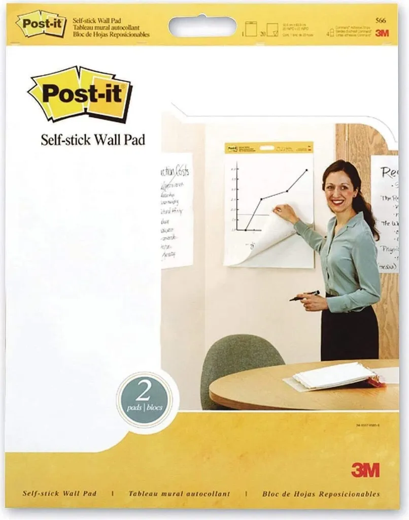 Post-it Meeting Chart Wall Pad 508x584mm | Libera la Creatività del Team