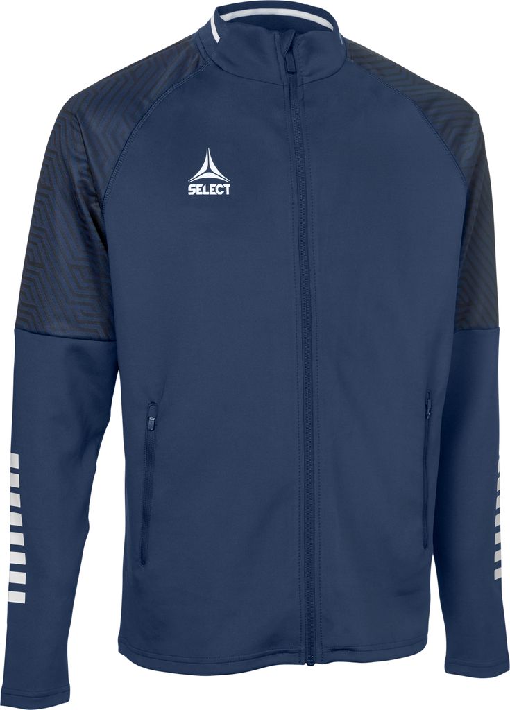 SELECT Monaco Trainingsjacke v24, Gr.M, navy weiss