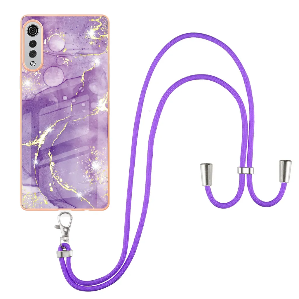 Custodia a Tracolla LG Velvet 5G Viola | Look Glamour e Protezione