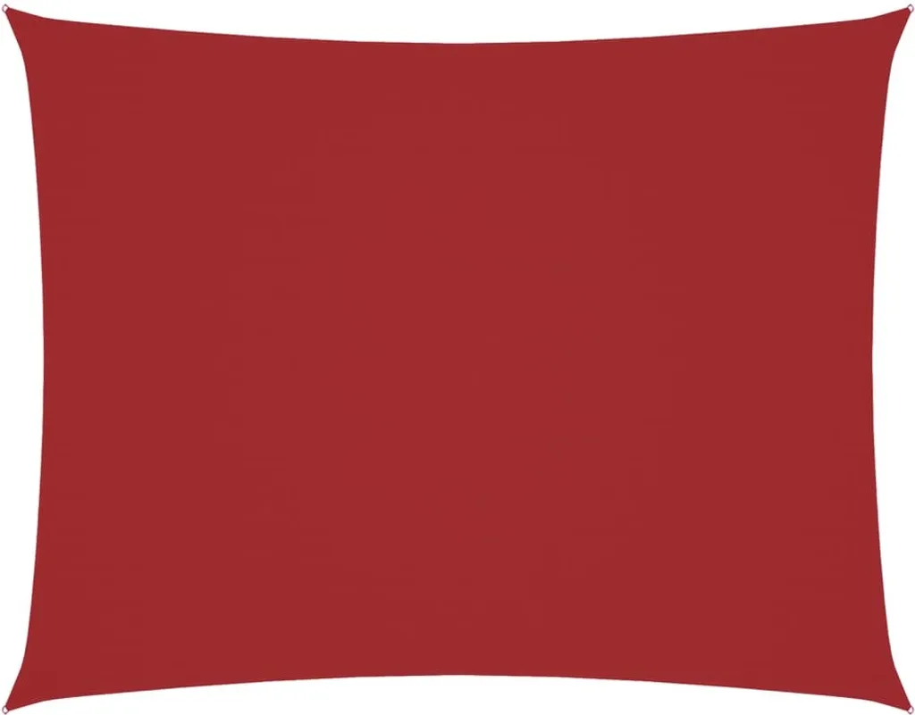 Tenda da sole in tessuto Oxford rettangolare 3,5x5 m rosso