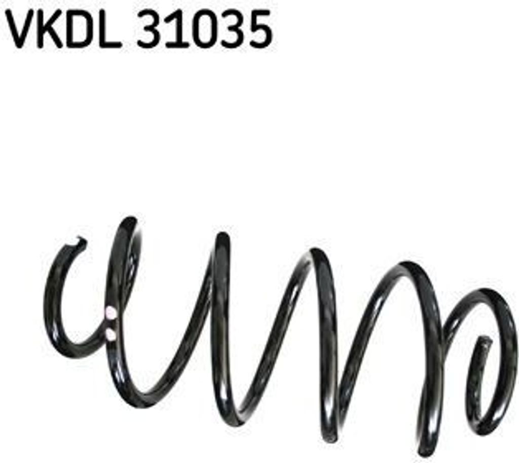 SKF VKDL 31035 Fahrwerksfeder OE 1K0411105CM kompatibel mit Yeti, Caddy, Golf V, Golf VI