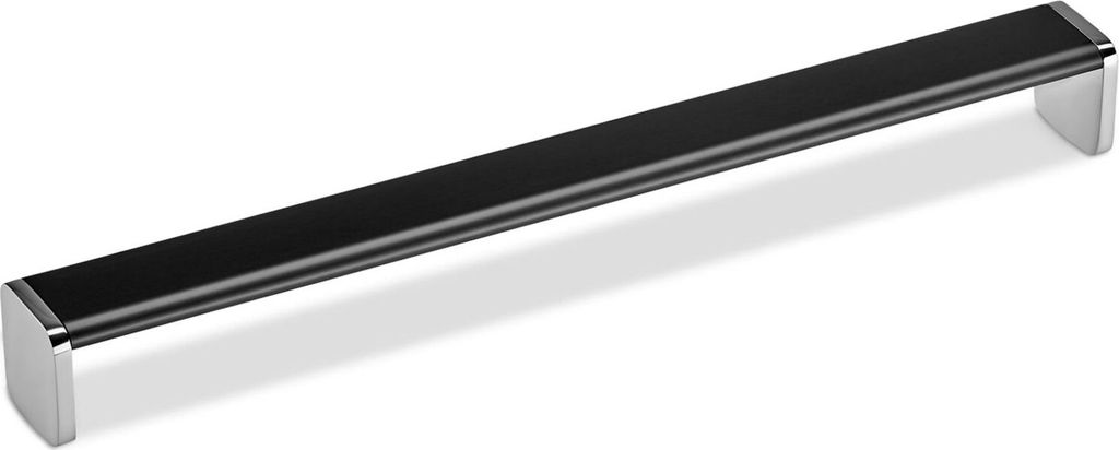 SOTECH Möbelgriff ADONE BA 320 mm schwarz eloxiert / Chrom poliert Bügelgriff