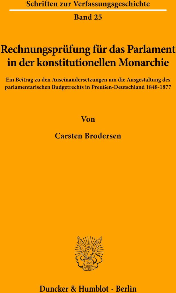 Rechnungsprüfung für das Parlament in der konstitutionellen Monarchie.