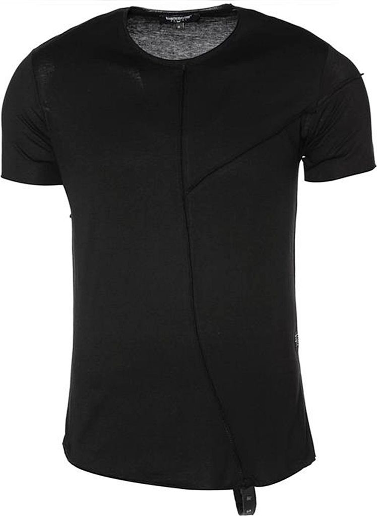 Brandneu Designer T-Shirt CARISMA Schwarz Ziernäh, Produktbild 