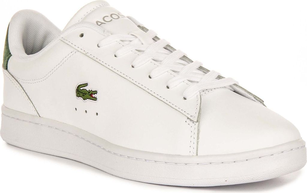 Lacoste Carnaby Set In Weiß Grün Für Herren – 9 UK - 43 EU Produktbild 