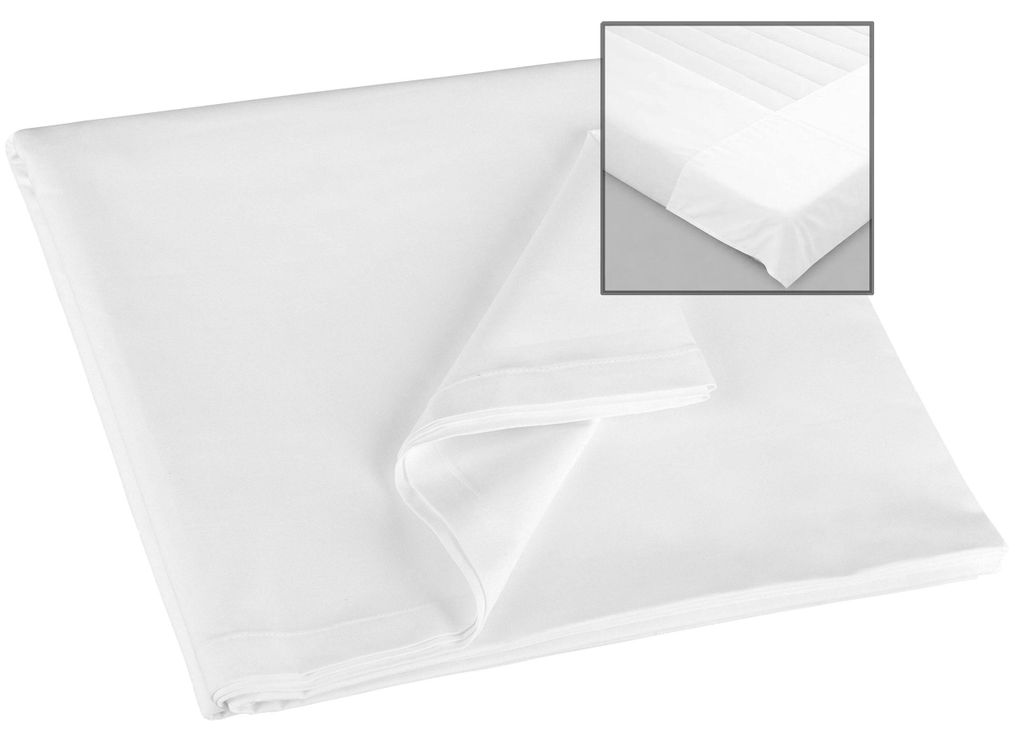 Kappenlaken 80% Baumwolle, 20% Polyester, 160x260 cm, weiß